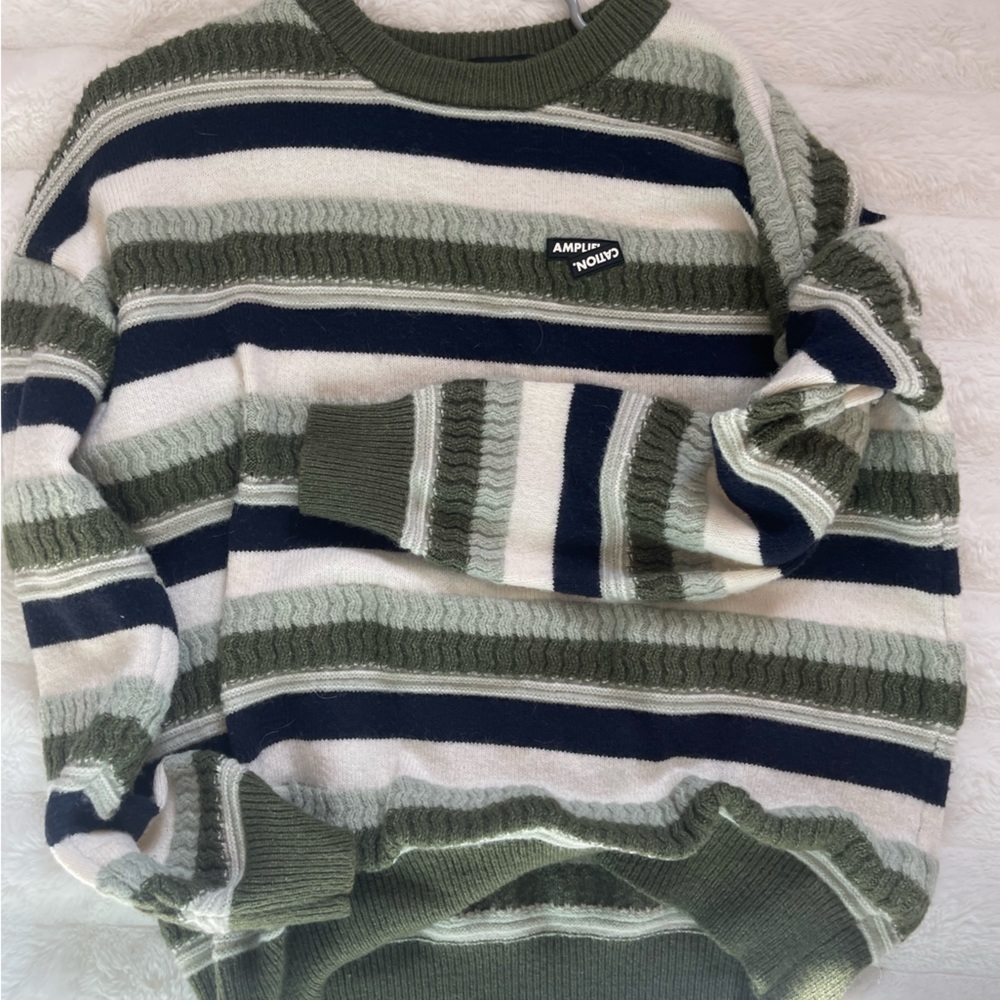 multi green sweater